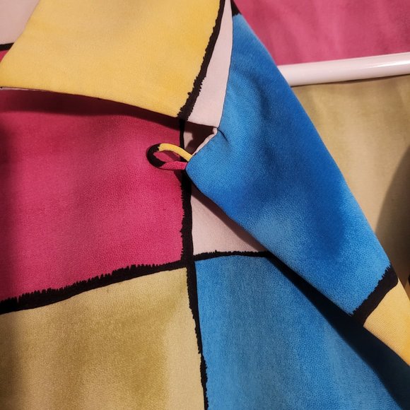 Retro color block button up - Picture 4 of 5